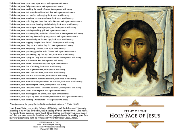 Litany of the Holy Face of Jesus